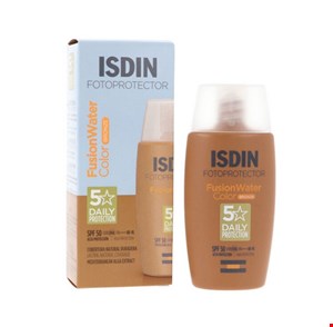 ضد آفتاب ایزدین Isdin فیوژن واتر رنگی مدل برنزه Bronze حجم 50 میل