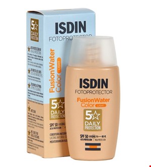ضد آفتاب ایزدین Isdin فیوژن واتر رنگی مدل لایت Light حجم 50 میل