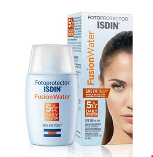 ضد آفتاب ایزدین Isdin مدل safe eye tech فتوپروتکتور فیوژن واتر SPF50